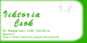 viktoria csok business card
